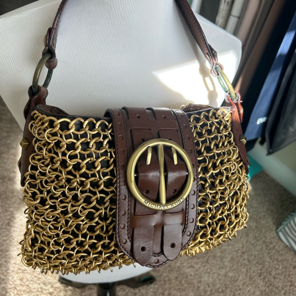 VINTAGE Michael Kors Chain Mail Bag - Picture 3 of 4